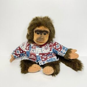 Hosung Plush Monkey Toy with Patterned Shirt